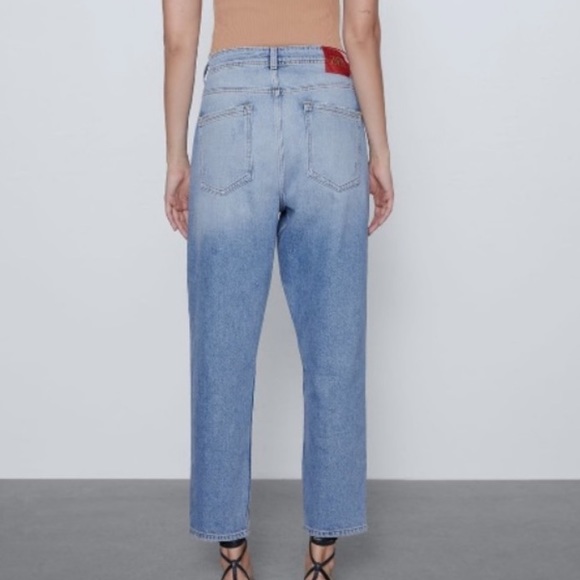 Zara Z1975 Distressed Relaxed Jeans - Picture 2 of 4